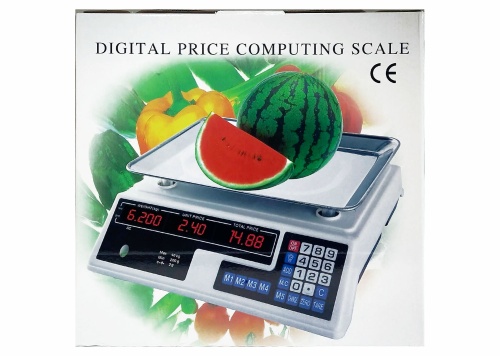 Весы торговые настольные 209 DIGITAL PRICE COMPUTING SCALE  40кг/2г (минимум 200г) фото 3