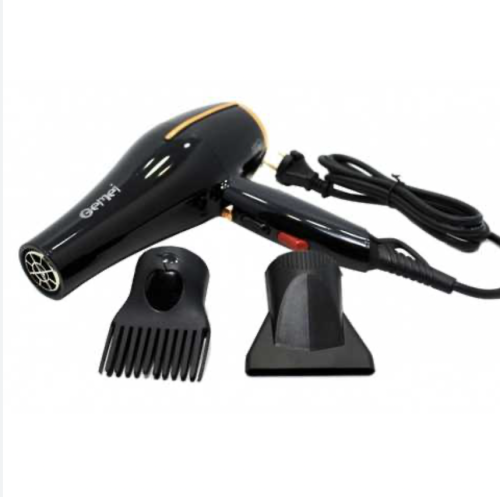 ФЕН Gemei Professional GM-1780, 3000W, AC motor, 2 насадки, 2 скорости фото 3