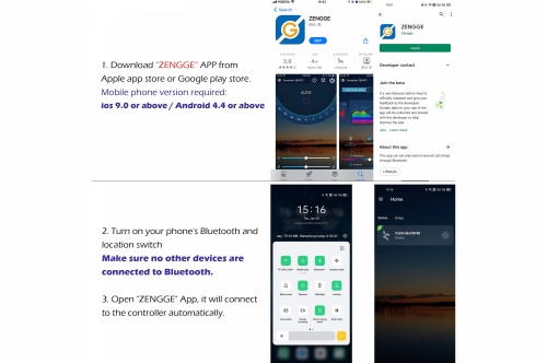 Контроллер Bluetooth, RGB, 4PIN Огонек OG-LDL42 LED, DC 5-24В фото 7