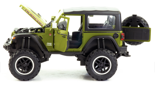 Машина внедорожник JEEP RUBICON DIE-CAST 2402B 1:28 металлический 18*11*9 см фото 3