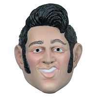 Маска Элвиса латексная 26707, телесная с чёрным, мужская, размер 56