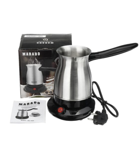 Кофеварка металлическая электрическая Marado 600 Вт, объем 0,6 литра (KH-3015)
