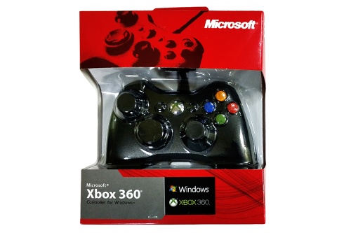 Джойстик проводной XBox 360 Black (красная упаковка) фото 8