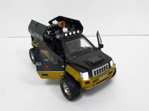 Машина ДЖИП Военный бронированный DIE-CAST 1:24 металлическая 18*10*7 см  фото 2
