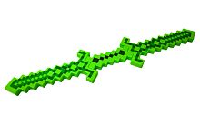 МЕЧ Майнкрафт MINECRAFT ДВУХСТОРОННИЙ Свет, Звук 62 см, на 3-х батарейках