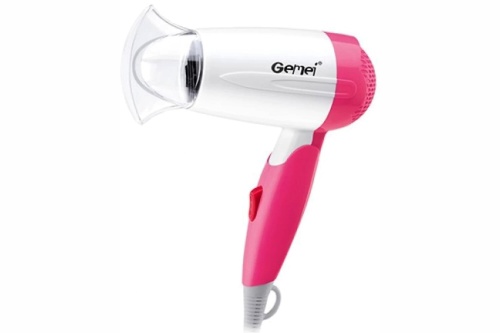 ФЕН Gemei Professional GM-1709, 1000W, складной дорожный фото 6