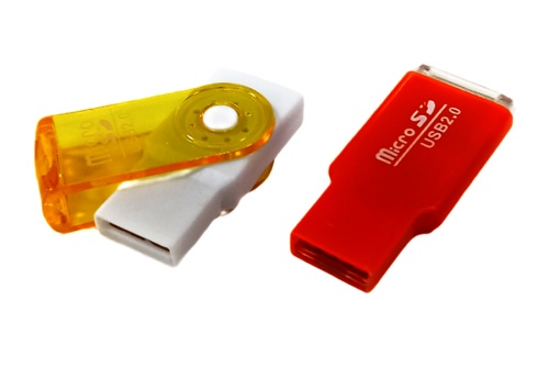 Картридер High Speed Card Reader для карт MicroSD - USB 2.0 цветной в мягком пакете фото 9