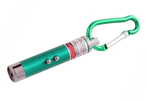 Лазер-брелок фонарик + УФ 3в1 Ø 1,2*7 см с карабином 12 шт/уп фото 5