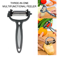 Овощечистка с 3-мя поворотными лезвиями 3 in 1 MULTIFUNCTIONAL PEELER на блистере