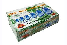 Вакуумные банки для массажа, набор 6 штук с насосом и шлангом-удлинителем