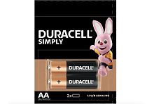 Батарейки DURACELL SIMPLY АА LR6 2шт/блистер Батарейки DURACELL SIMPLY АА LR6 2шт/блистер