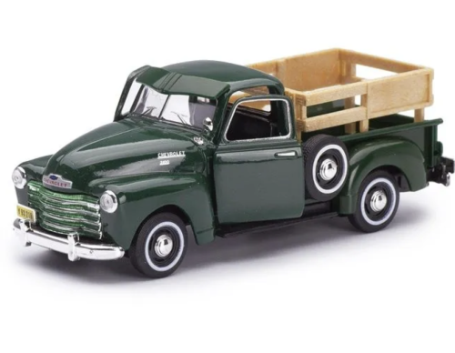 Машина модель Chevrolet C-3100 Pickup with fence 1:43 металлическая, зеленая фото 2