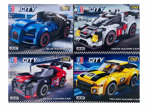 Конструктор GF CITY "Спортивные машины 4 вида" 123-556-559, 191-200 деталей