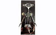 Штопор механический для вина WINE OPENER, металл, 18 см, на блистере