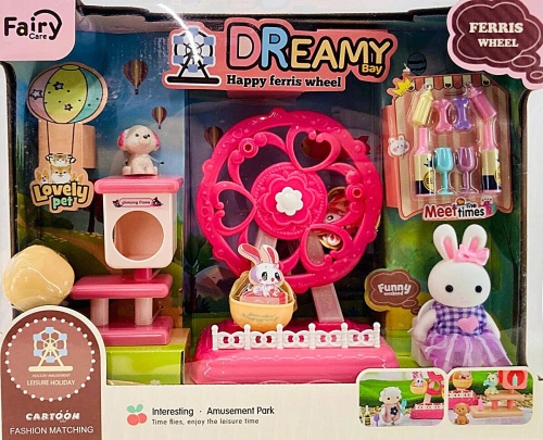 НАБОР Fairy Care Колесо обозрения Зайка Bay Dreamy + 13 предметов                            