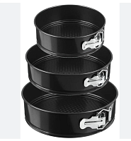 Набор форм разъемных для выпечки MRM 3PCS ROUND SHAPE CAKE MOULD, 3 шт Ø 24,26,28 см