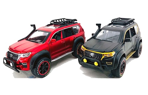 Машина ДЖИП TOYOTA Land Cruiser Prado 1:24 металлический 20*9*8 см, 6шт/уп фото 3