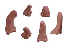 Нос накладной виниловый 6 видов MD056, телесный латекс, размер 15*15 см, 1 штука