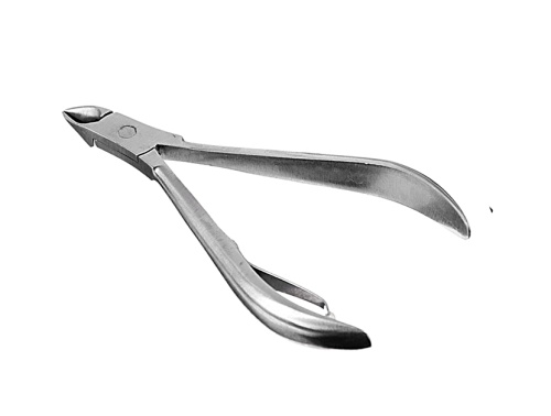 Кусачки маникюрные ЮниLook с одинарной пружиной, длина лезвий 10 мм, нерж. сталь, 9,5 см