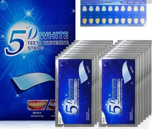 Полоски отбеливающие для зубов 5D WHITE Teeth Whitening Strips C-1 Полоски отбеливающие для зубов 5D WHITE Teeth Whitening Strips C-1