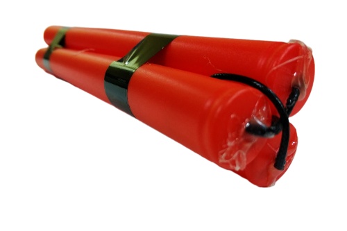 Динамит, размер 24*4 см, пластиковый, карнавальная атрибутика Динамит, размер 24*4 см, пластиковый, карнавальная атрибутика