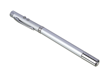 Ручка ЕРМАК выдвижная указка, магнит, 1 LED + лазер, 3xLR41, пластик, металл, 18х3,5 см