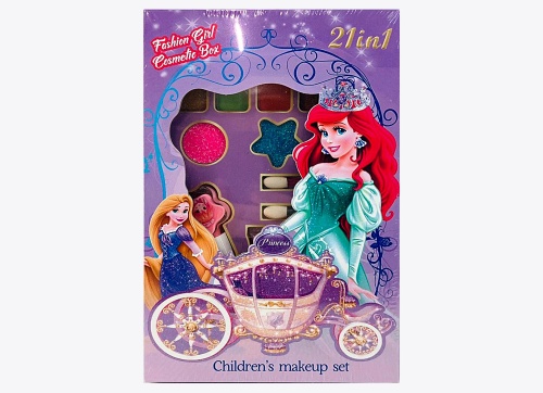 НАБОР Детская косметика PRINCESS Childrens Make up Set 21 в 1 фото 3