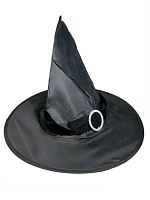 Колпак Ведьмы с пряжкой, черный нейлоновый, металл, размер 56