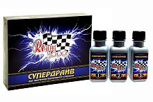 Присадка в масло для двигателя объемом 2,3 - 4,0 литров СУПЕРДРАЙВ Реагент 3000, 2х75 мл, 1х50 мл