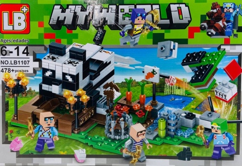 Конструктор LB My World "Дом Панды" LB1107, 478 деталей Конструктор LB My World "Дом Панды" LB1107, 478 деталей