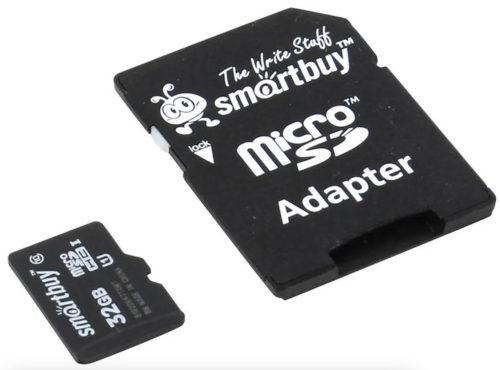 Карта памяти Smartbuy MicroSDHC 32Gb Class 10 UHS-1 c адаптером SD фото 2