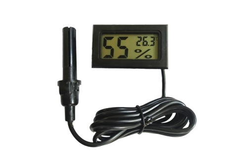 Цифровой термометр-гигрометр с выносным датчиком Digital HYGRO-THERMOMETER 29 x 48 x 15 мм Цифровой термометр-гигрометр с выносным датчиком Digital HYGRO-THERMOMETER 29 x 48 x 15 мм