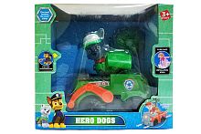 Щенячий патруль Герой + Машина РОККИ свет, звук 