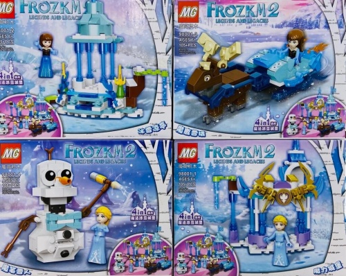 Конструктор MG FROZEN II Холодное Сердце "Зимние прогулки 4в1" 98001, 105-108 деталей Конструктор MG FROZEN II Холодное Сердце "Зимние прогулки 4в1" 98001, 105-108 деталей