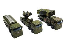 Машина грузовик-вездеход военный WDX ARMY, металл, пластик, размер 16*6*4 см, 3 вида, 1 штука