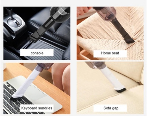 Ручной беспроводной пылесос для дома и автомобиля с USB-зарядкой фото 9