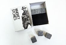 Камни для виски Whiskey Stones, 6 штук + мешочек