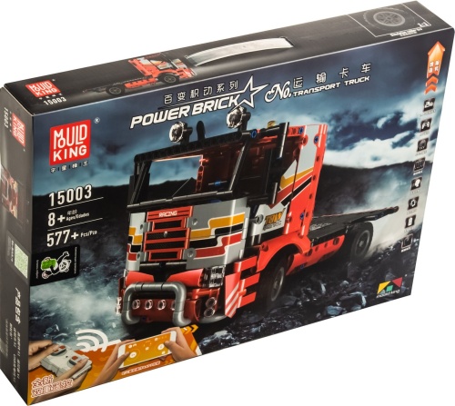 Конструктор Mould King Power Brick "Грузовик Transport Truck на Р/У и со сматрфона" 15003, 577 дет фото 6