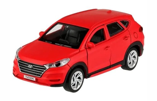 Машина "Hyundai Tucson" красная, металлическая 12 см в коробке