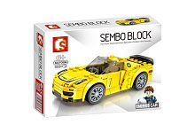 Конструктор SEMBO BLOCK "FAMOUS CAR спортивная машина 918 Spydex желтая" 607006, 169 деталей