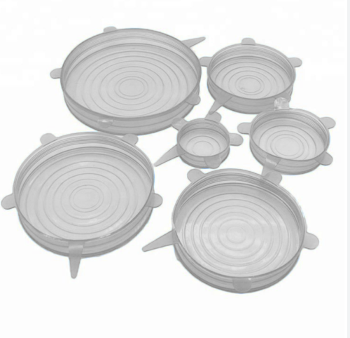 Набор силиконовых крышек SILICONE SEALING LIDS, 6 штук, цвет Прозрачный фото 2