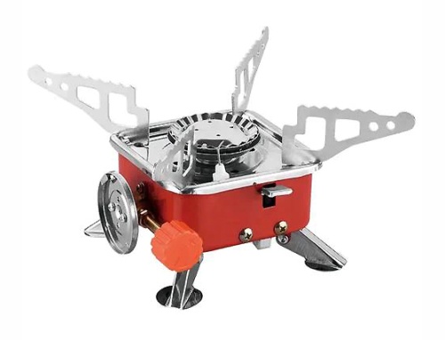 Горелка-плита газовая YC-201 PORTABLE CARD TYPE STOVE 2800W, 112*112*95 мм, 416 г