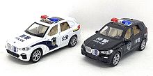Машина BMW X5 POLICE DIE-CAST 1:24 металлическая Свет, Звук 15*6,5*6,5 см 