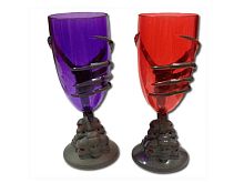 Бокал в руках скелета LESD1275, фиолетовый, красный пластик, размер 18*6 см