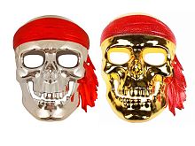 Маска Череп Пирата пластиковая без размера