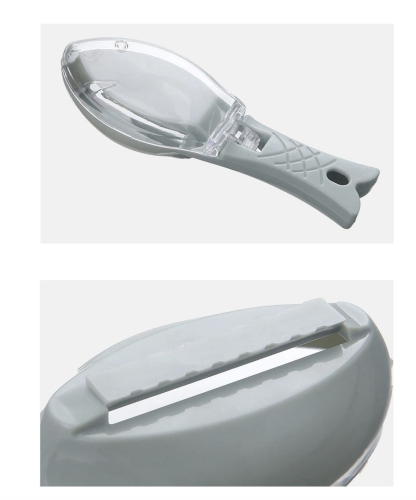 Рыбочистка - нож для чистки рыбы РЫБКА, с контейнером, пластик