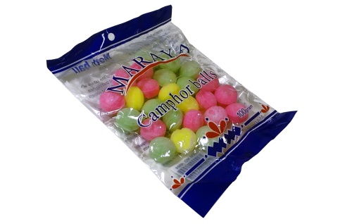 Камфорные шарики MARAYA Camphor balls от моли, в пакете, 100 г  фото 4