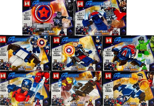 Конструктор MG Фигурки HEROES ASSEMBLE "Мстители 8в1" MG665, 38-44 деталей ЦЕНА ЗА 1 ШТУКУ ! Конструктор MG Фигурки HEROES ASSEMBLE "Мстители 8в1" MG665, 38-44 деталей ЦЕНА ЗА 1 ШТУКУ !