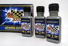 Присадка в масло для двигателя до 2,5 литров ДРАЙВ-ПЛЮС Реагент 3000, 3 бутылки х 50 мл /30