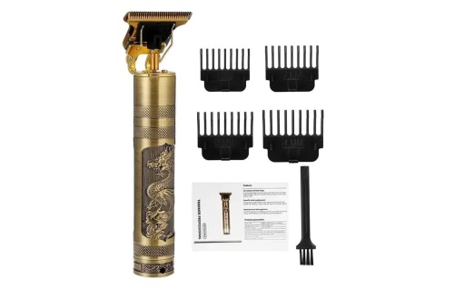 Триммер машинка для стрижки волос Professional Trimmer VINTAGE T9 J-408 аккумуляторный фото 8